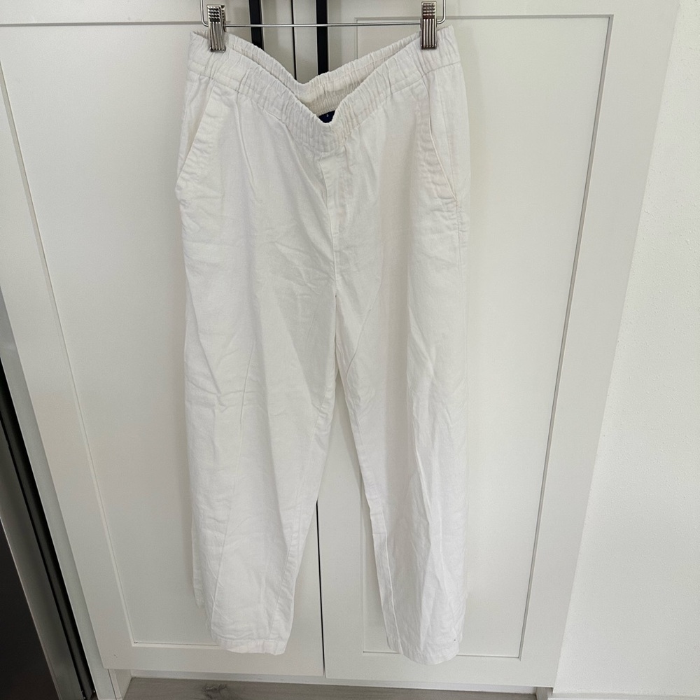 Linen White Pants